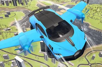 image bg Real Sports Flying Car 3d