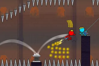 image bg Red and Blue Stickman 2