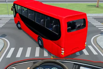 image bg Modern Bus Driving